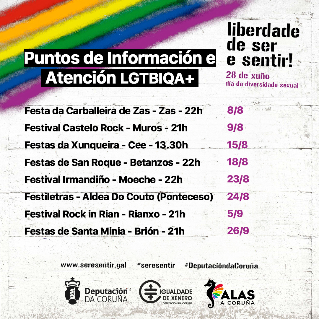 Puntos de información e atención LGTBIQA+