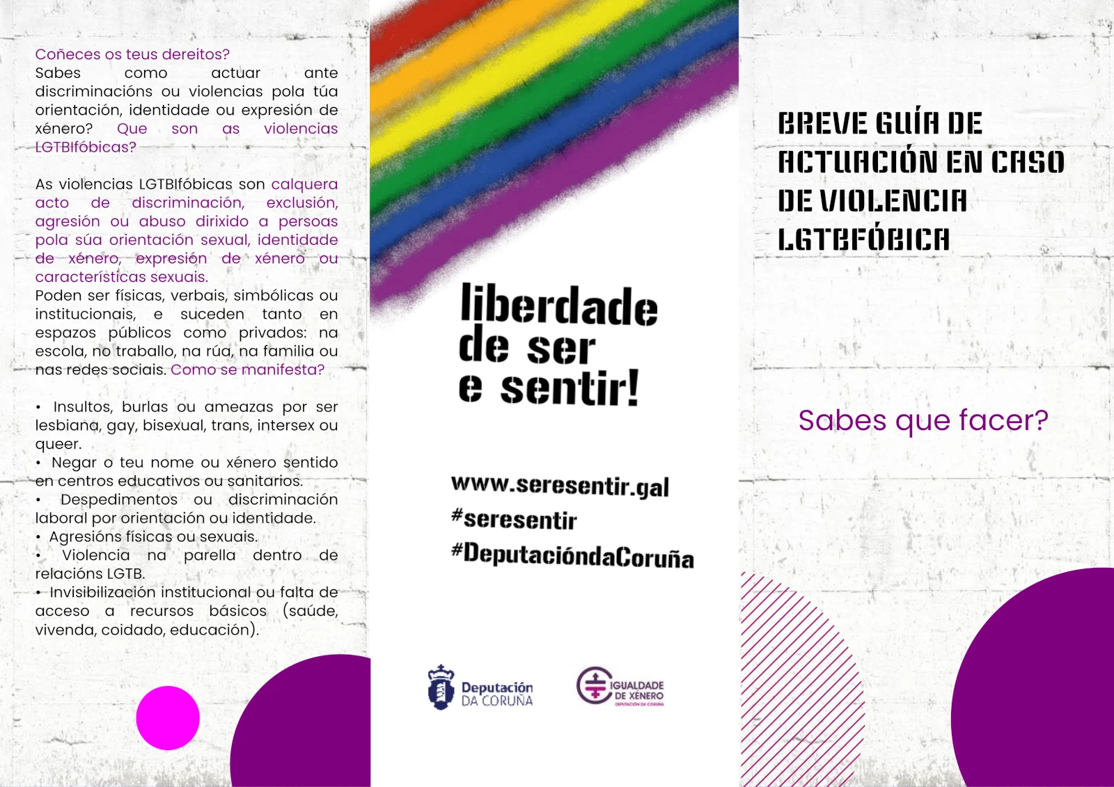 Breve guía de actuación en caso de violencia LGTBfóbica