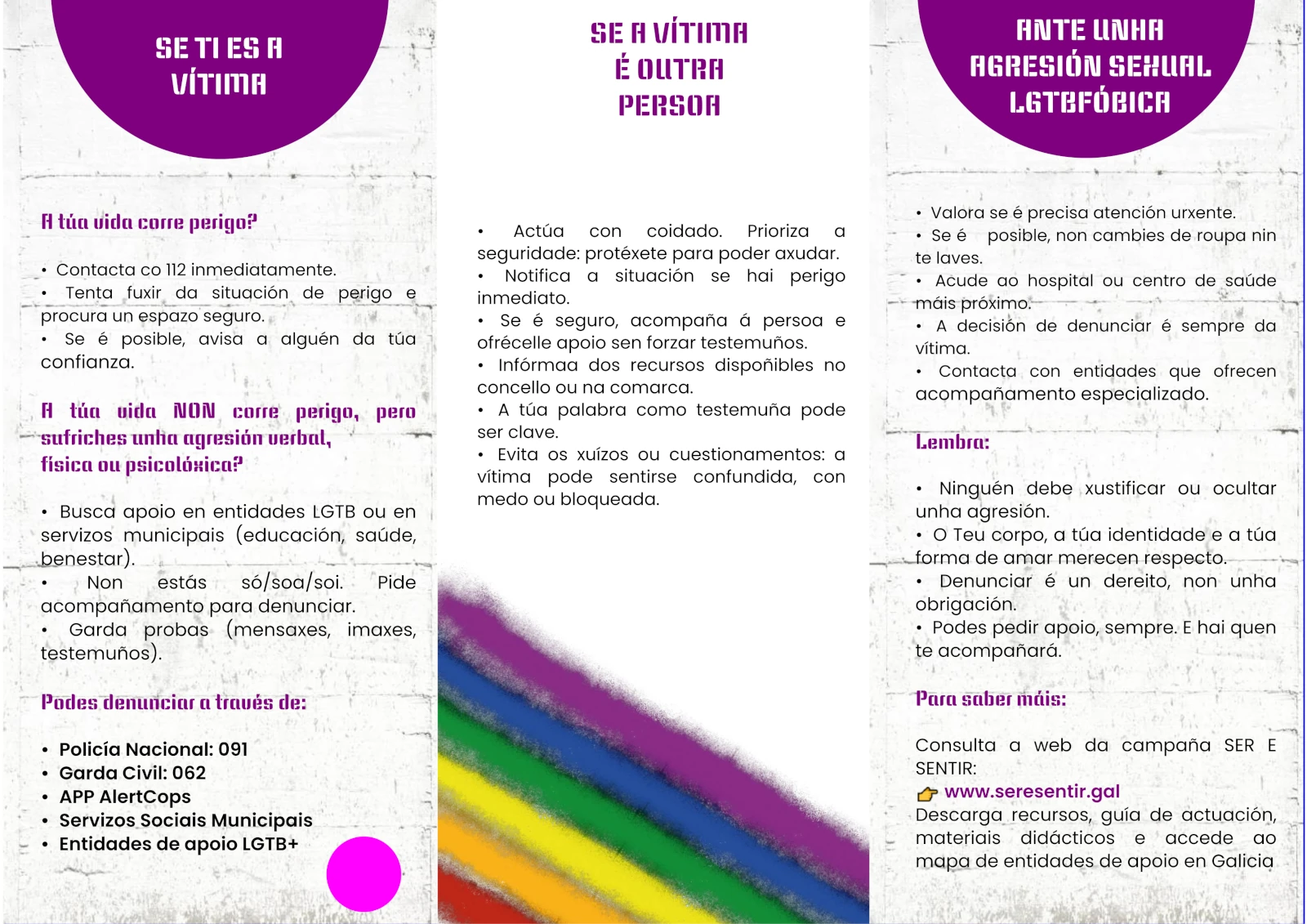 Breve guía de actuación en caso de violencia LGTBfóbica