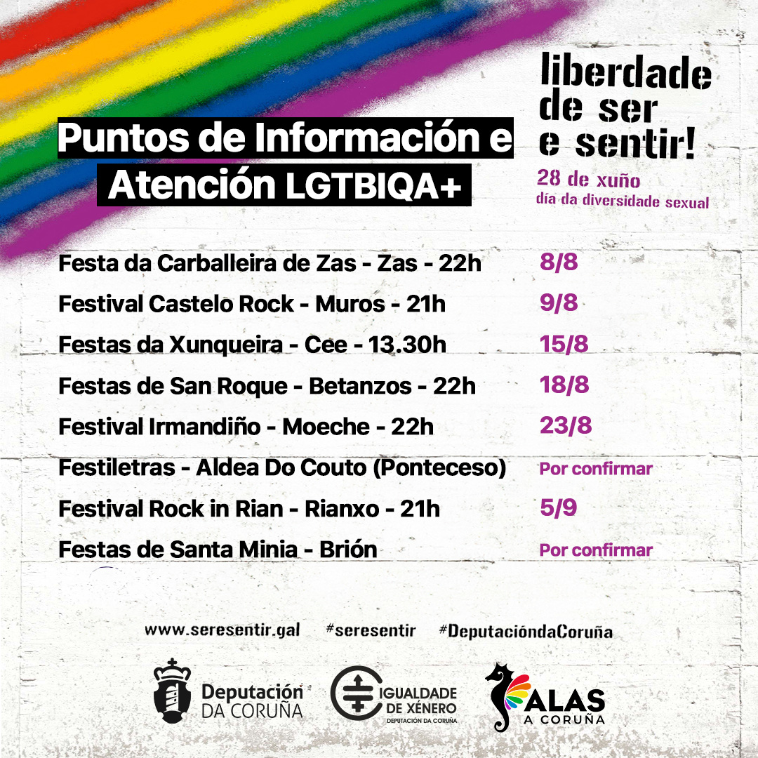 Puntos de información e atención LGTBIQA+