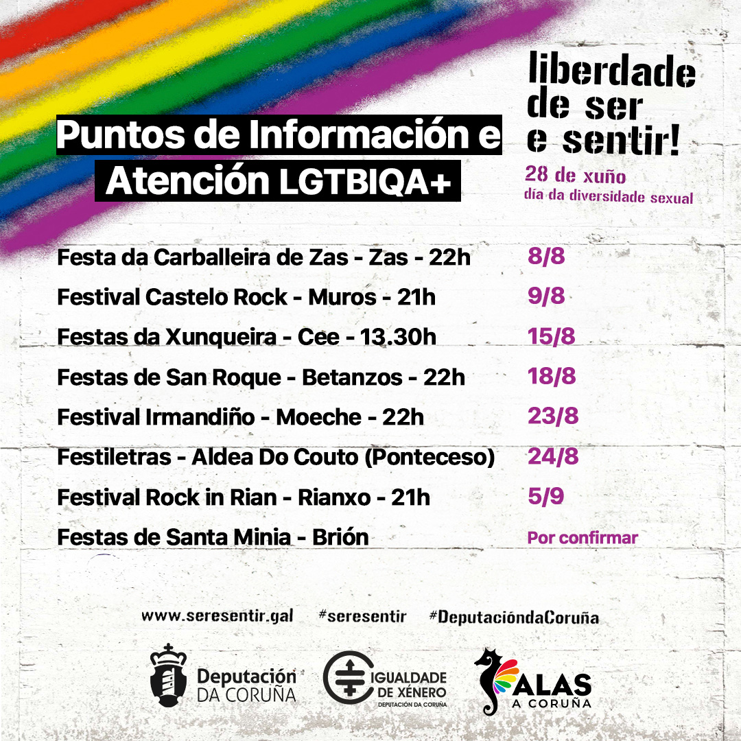 Puntos de información e atención LGTBIQA+