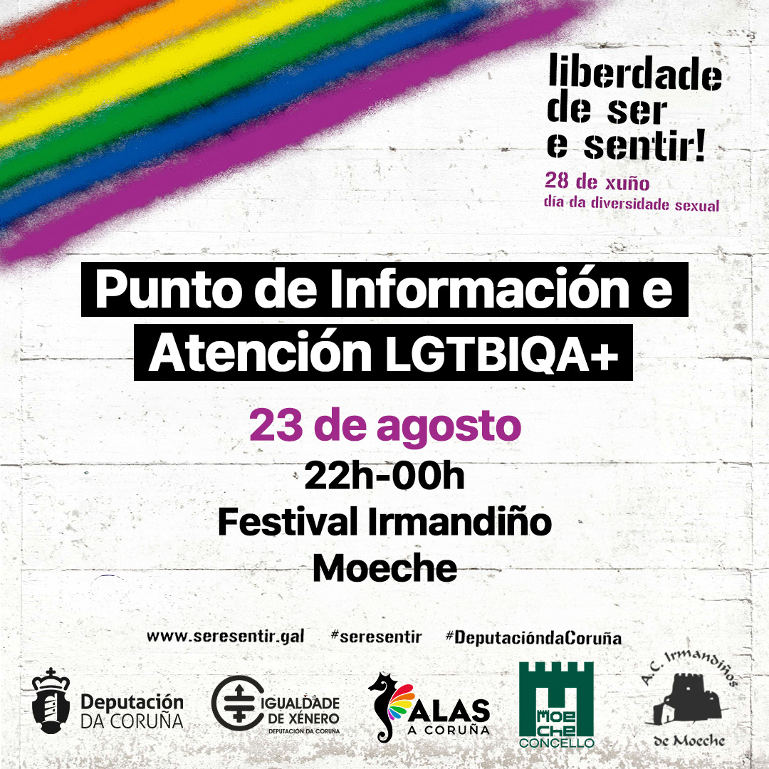 Punto de información e atención LGTBIQA+ no Festival Irmandiño (Moeche)