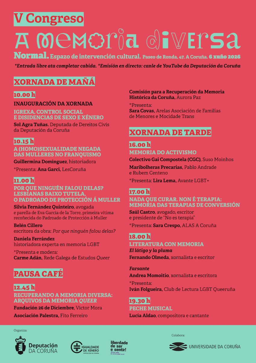 V Congreso arredor da memoria LGBTIQA+ en Galiza